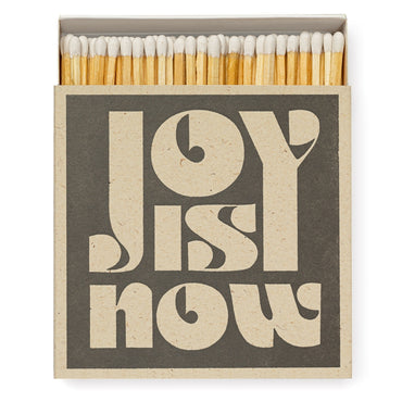 Joy Is Now Matchbook.  Long Matches.